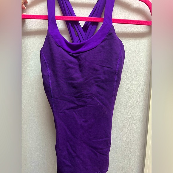 lululemon athletica Tops - Lululemon Enhearted Tank Womens violet great condition